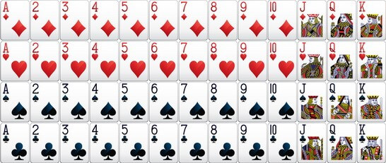 Các lá bài trong game tiến lên miền Nam