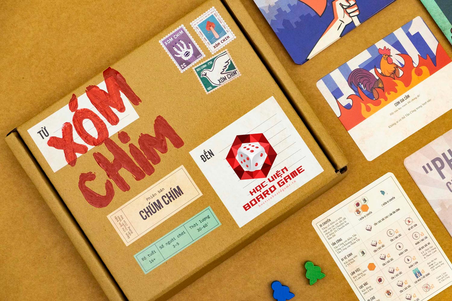 Hướng dẫn cách chơi board game Xóm Chim chi tiết nhất